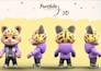 create 3d cute characters, cartoon modeling for mascot or 3d print